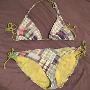 Plaid bathing suit